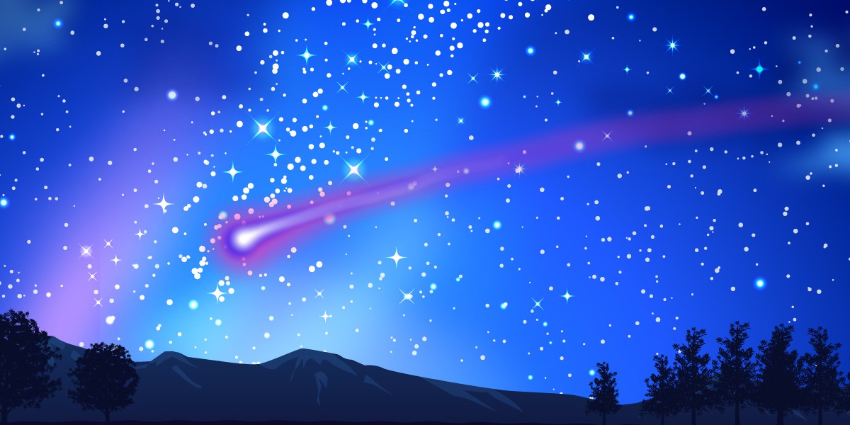 流れ星を描く